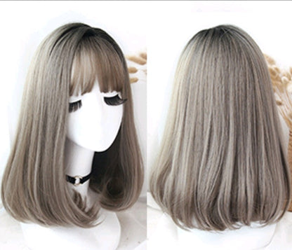 Wig female air bangs fashion chemical fiber hair wig fake hair