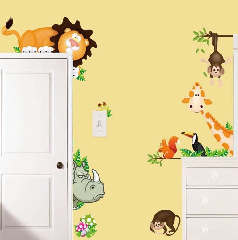 Cute Animal Children's Room Decoration Sticker Gift