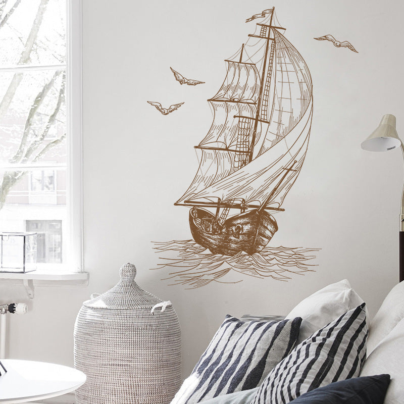 Decorative Wall Stickers - Nautical Sailboat