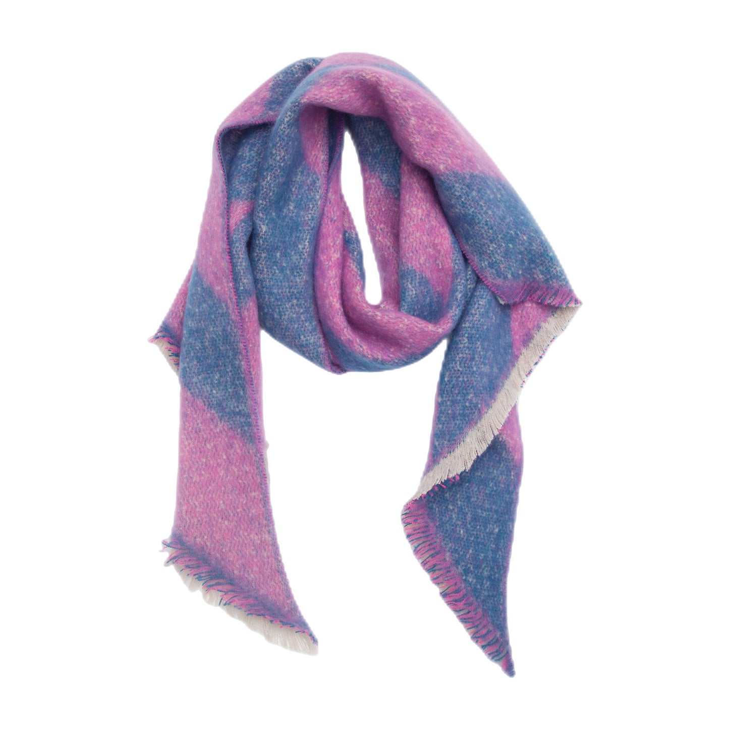 European And American Yarn Rhombus Twill Scarf