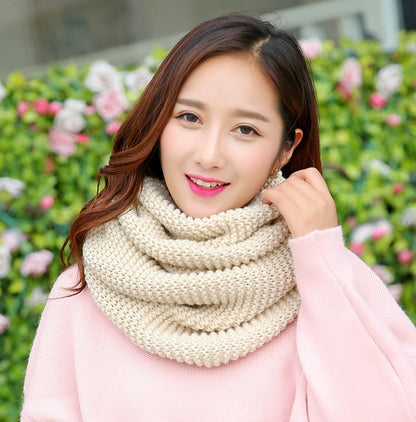 Autumn-Winter Warm And Thickening Solid Color Women's Scarf Winter