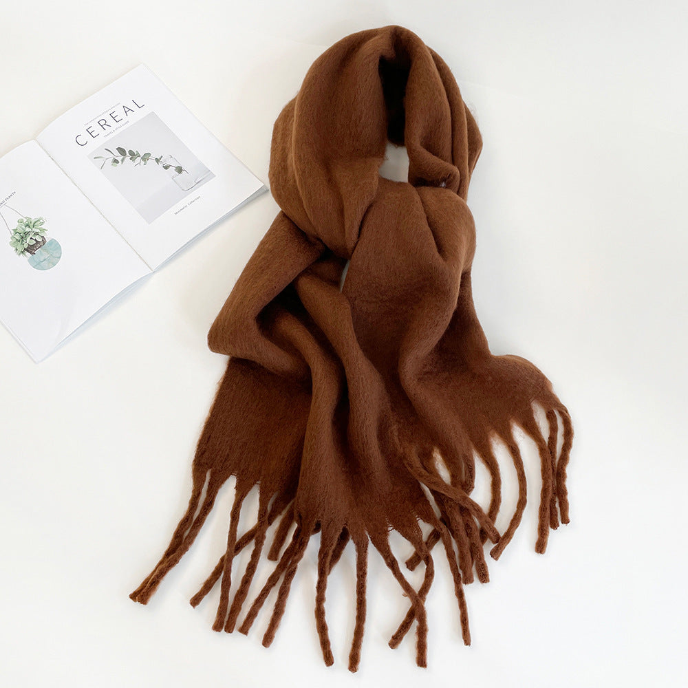 Fashion Solid Color Haima Hair Scarf For Women