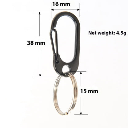 Outdoor Carry Equipment Alloy Material Climbing Button Carabiner Keychain