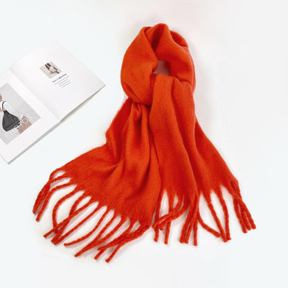 Fashion Solid Color Haima Hair Scarf For Women