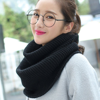 Autumn-Winter Warm And Thickening Solid Color Women's Scarf Winter