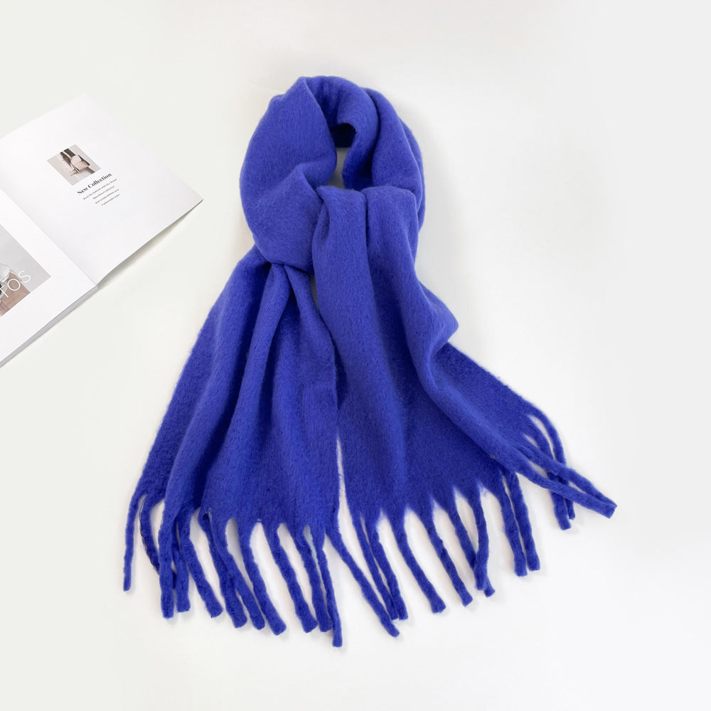 Fashion Solid Color Haima Hair Scarf For Women