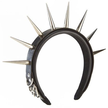 Handmade Rivet Leather Ring Punk Nail Headband Hair Accessory