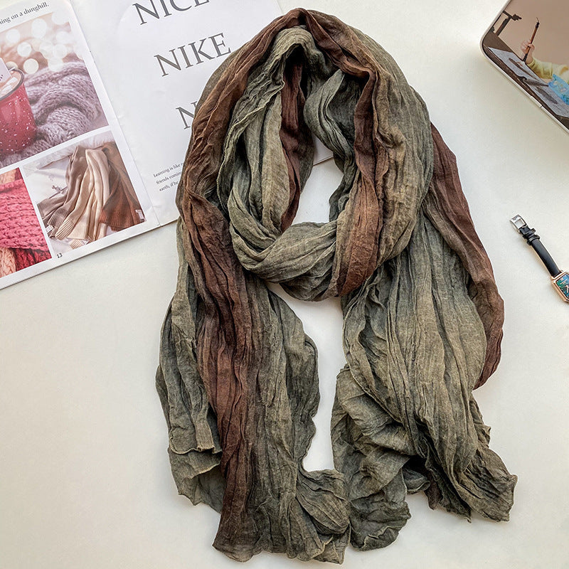 Retro Fashion Cotton And Linen Scarf For Women