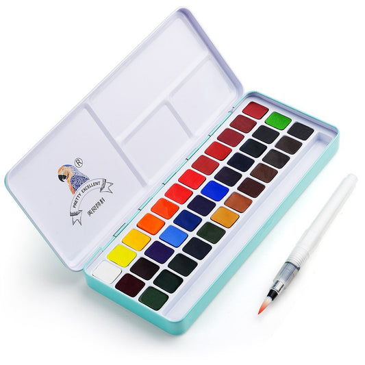 Solid watercolor paint set