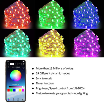 New Bluetooth Christmas Tree Decoration Light