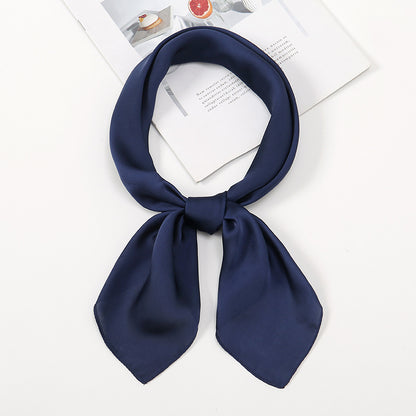 Simple And Versatile Satin Plain Handkerchief