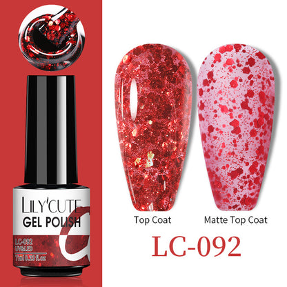 Esmalte de uñas que cambia de color con gel térmico