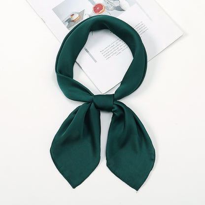 Simple And Versatile Satin Plain Handkerchief