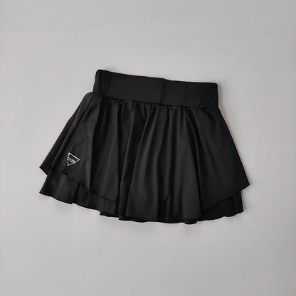 Sports Short Skirt Fake Two-piece Quick-drying Anti-exposure Tennis Yoga Culottes