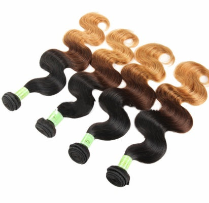 Paquete de cortina de cabello con ondas corporales Xuchang T1b27 Ombre