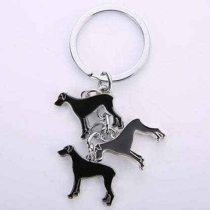 Little Creative Gifts Metal Key Ring Pet Dog Keychain Pendant