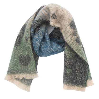 Women's Neck Warmer European And American Jacquard Love Scarf