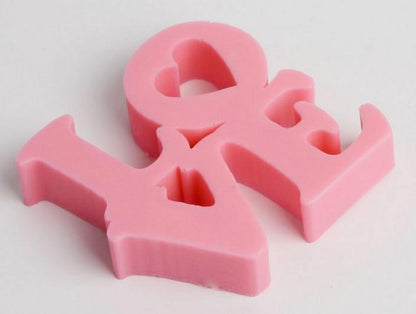 Love silicone mold wedding decoration fondant cake