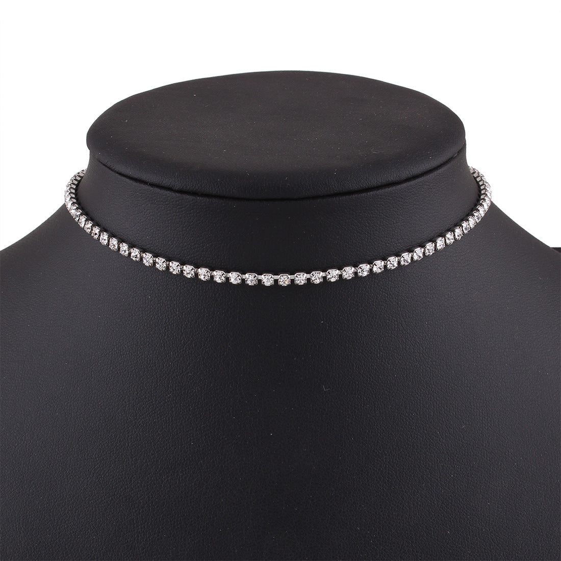 N5612 Europa y América modelo de temperamento simple collar de diamantes mujeres collar de clavícula collar gargantilla artículos populares