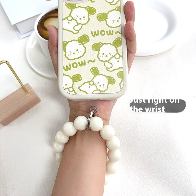 Simple Style Girl Phone Chain Solid Color Big Beads