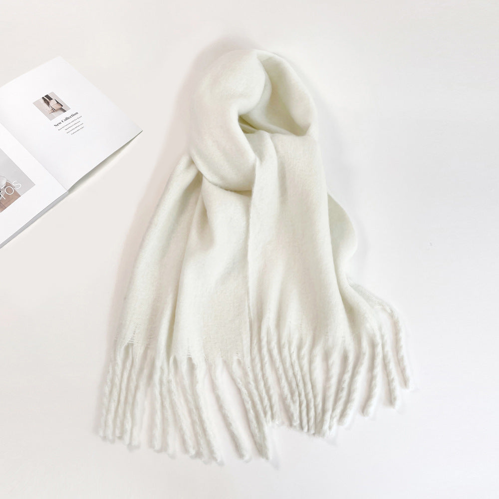 Fashion Solid Color Haima Hair Scarf For Women