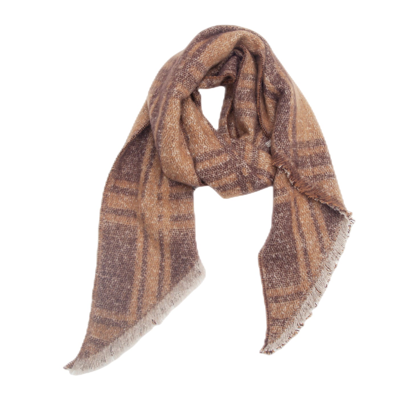 European And American Yarn Rhombus Twill Scarf