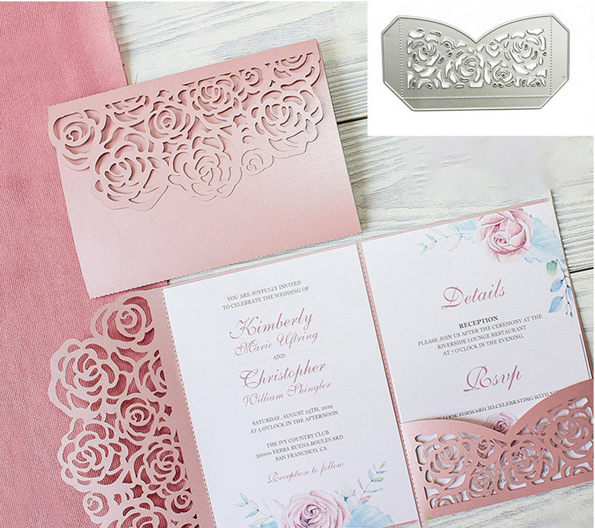 DIY carbon steel die for greeting card lace