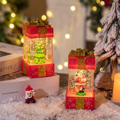 Christmas Decorations Crystal Ball Christmas Gift Box Lights