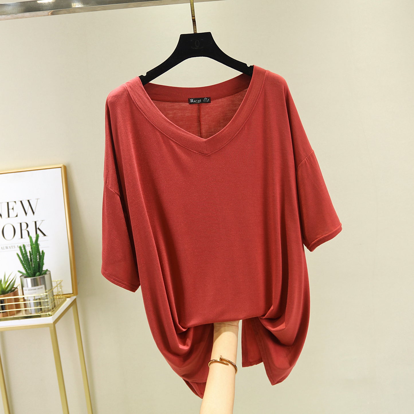 Korean Style Summer Thin Loose Short Sleeve