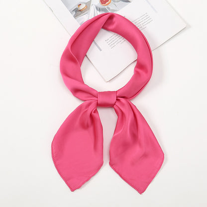 Simple And Versatile Satin Plain Handkerchief