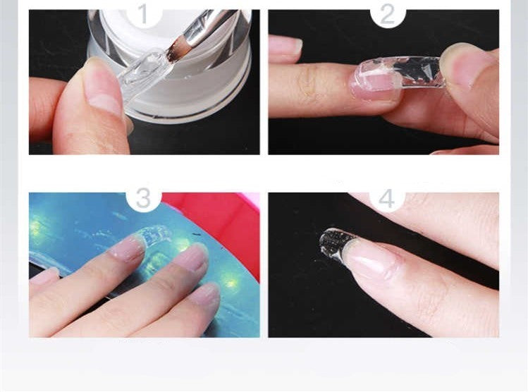 Gel transparente para uñas Gel removible Fototerapia para uñas Tabletas para uñas