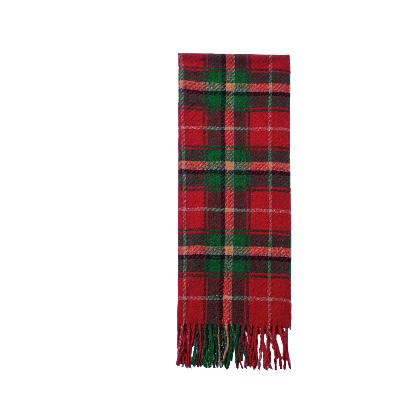 European And American Red And Green Plaids Scarf