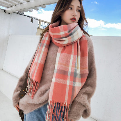 Warm Thickened Couple Scarf Student Trendy High-grade Shawl