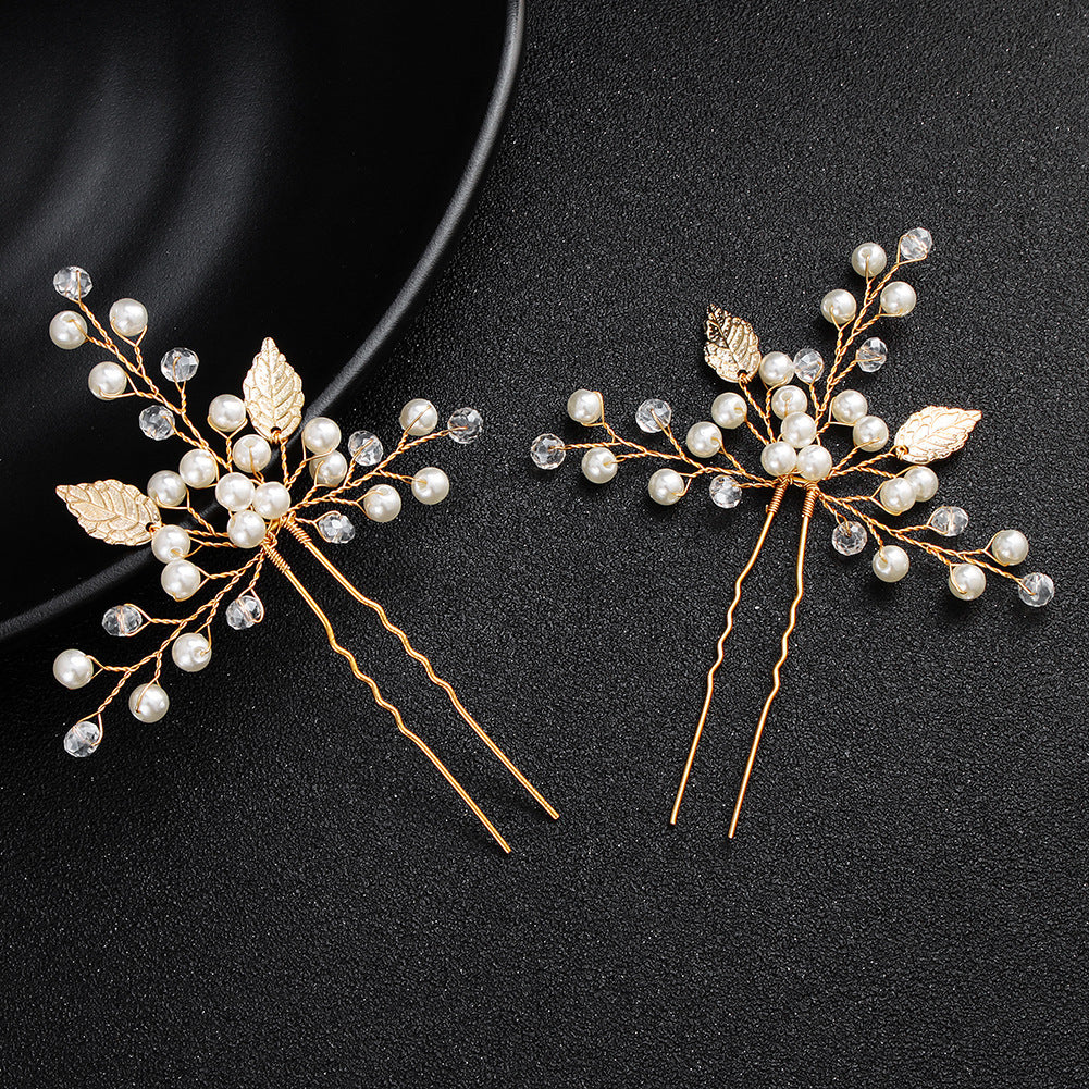 Alloy Leaf Bridal Hairpin