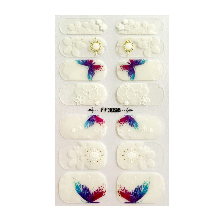 Pegatinas para uñas con relieve 3D de Amazon Fashion