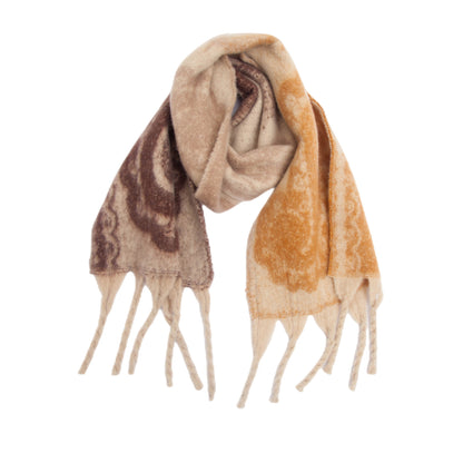 New Thick Tassel Paisley Jacquard Scarf