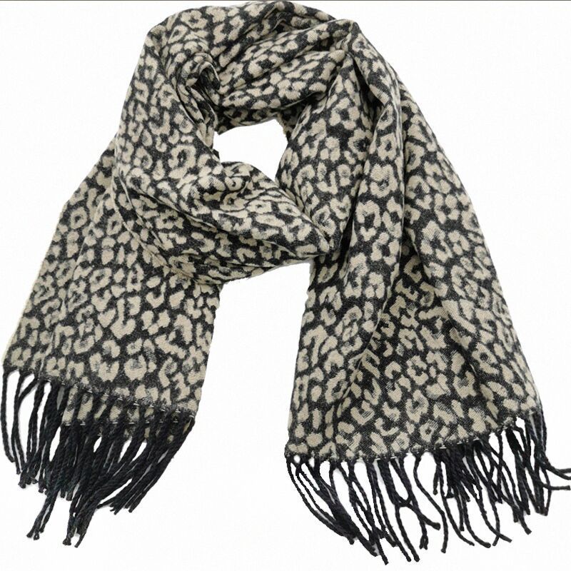 Women's Thick Warm Shawl Leopard Print Scarf