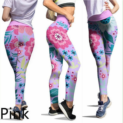 Pantalones de yoga ajustados y estampados