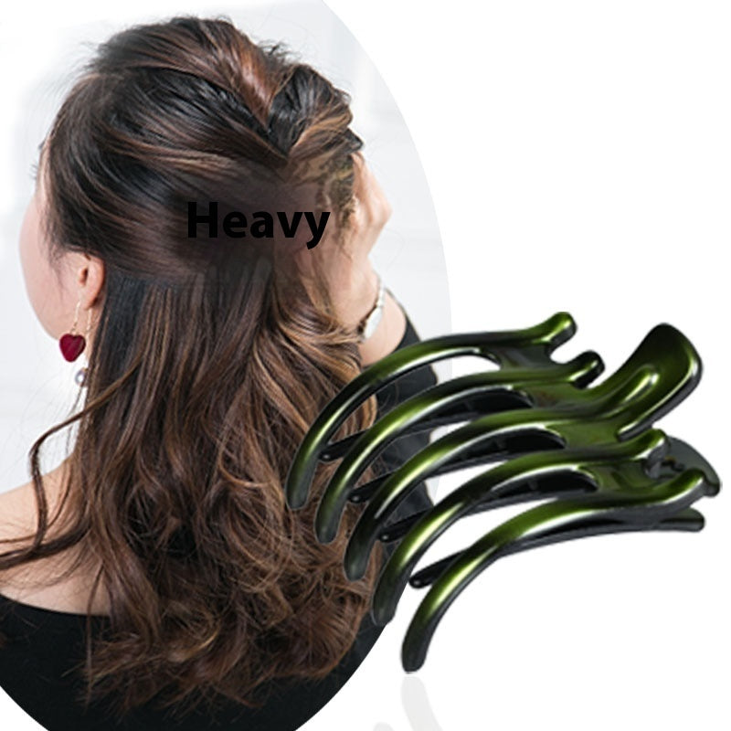 Accesorios para el cabello hechos a mano, agarre grande y práctico para cortar el cabello con cinco dientes