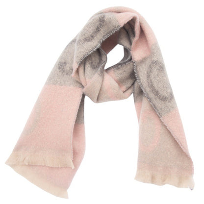 Men's And Women's Short Beard Jacquard Letter Scarf