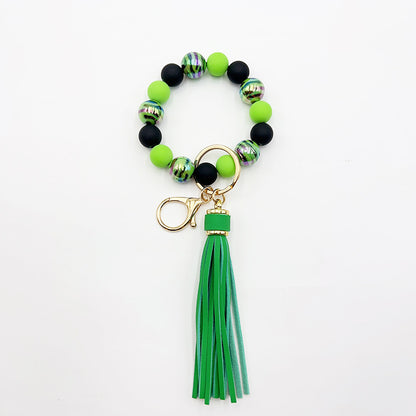 Handmade Beaded Bracelet Tassel Key Chain