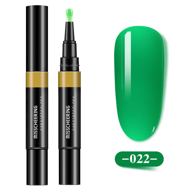 One-step Glue Three-in-one Nail Polish Glue Pen Lazy Long-lasting Phototherapy Glue Nail Manicure