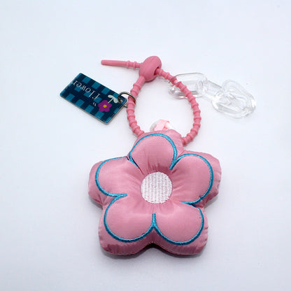 Creative Cute Flowers Keychain Plush Pendant Female Ins Style