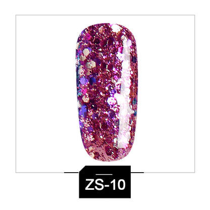 Glitter Phototherapy Nail Polish Glue Removable Nail Sequins