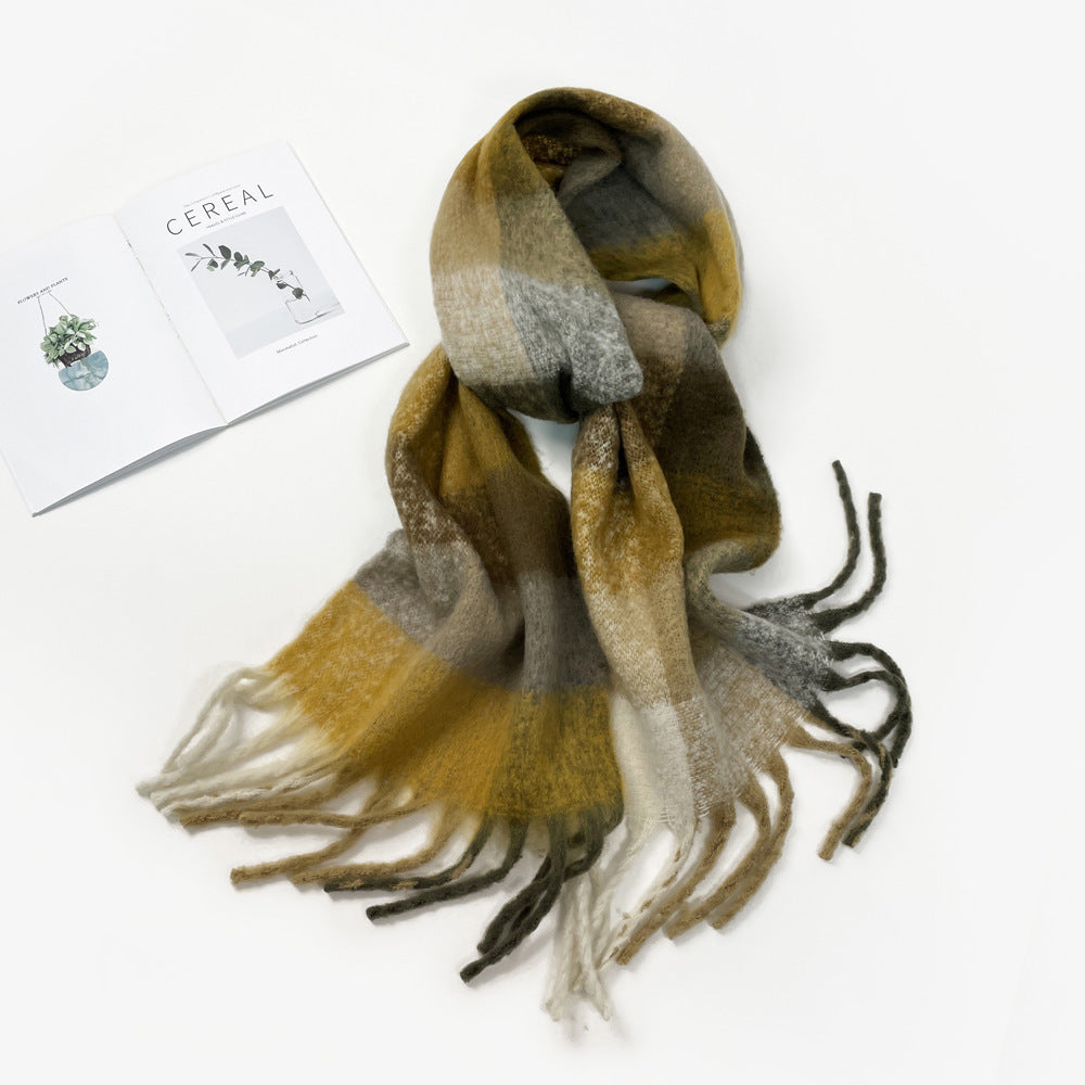 Fashion Solid Color Haima Hair Scarf For Women