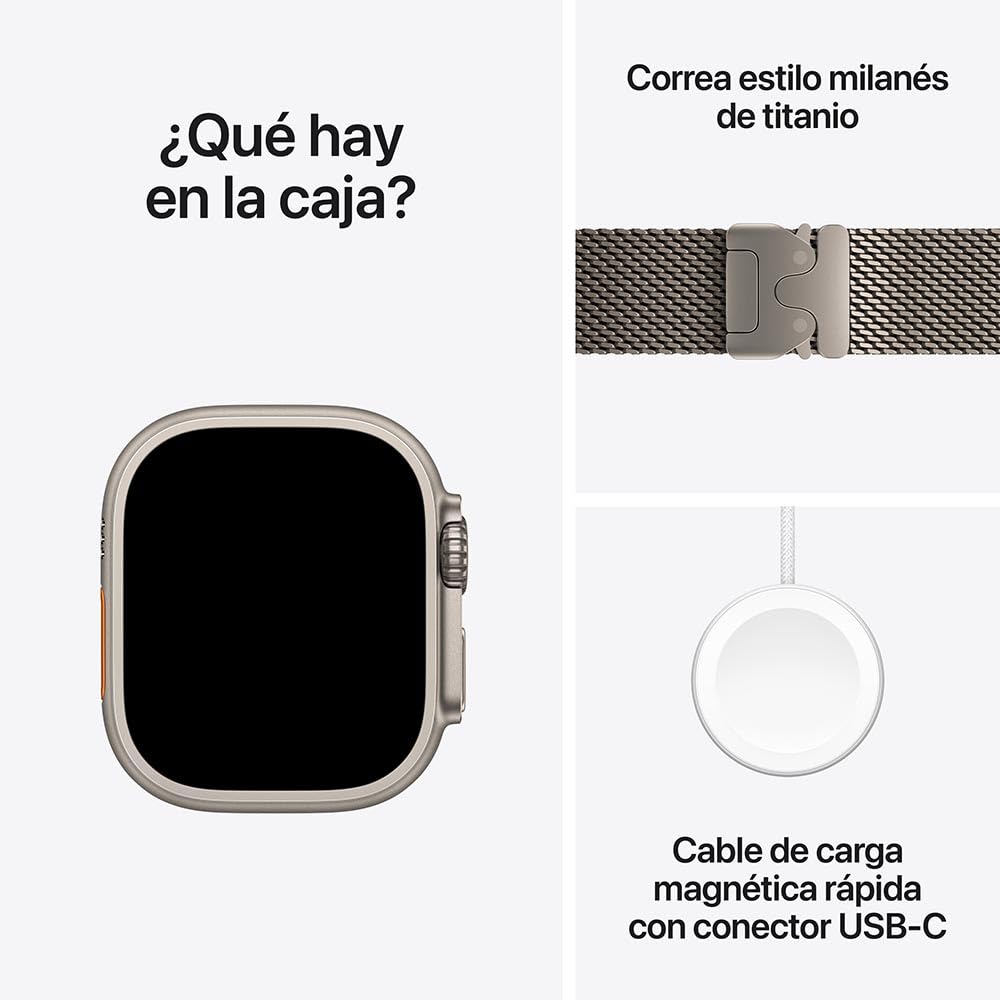 Apple Watch Ultra 2 GPS + Cellular • Caja de Titanio Negro de 49 mm • Correa Alpine Verde Oscuro - Mediana 