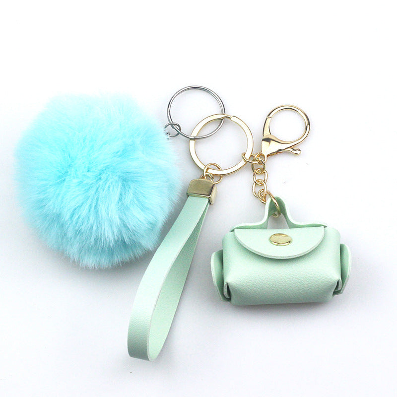 Fashion Ornaments Creative Leather Bag Keychain