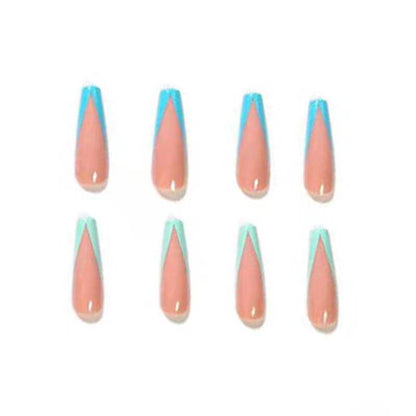 Color Long Ballet Detachable Wearable Nail Patch