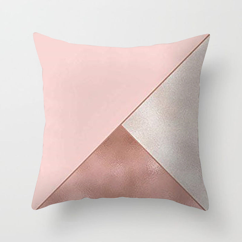 Pink sofa cushion cushion pillowcase