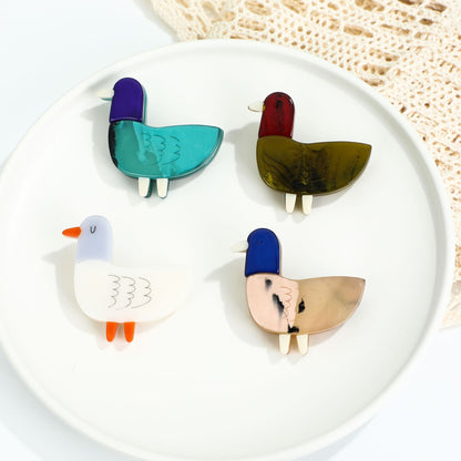 Little Duck Cute Color Matching Brooch